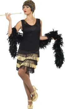 Karnevalový kostým Smiffys Kostým Charleston černozlatý