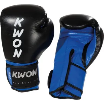 Chránič rukou KWON Boxovací rukavice KWON KO Champ černo-modré - velikost: 10 oz. - Prodloužená možnost vrácení zboží do 60 dní.