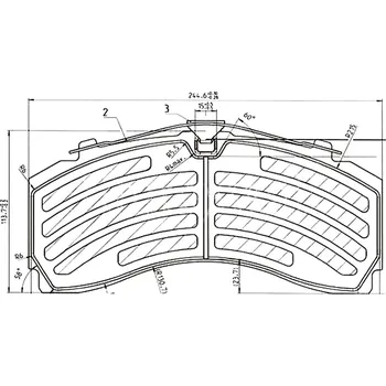 Brzdové destičky KNORR 29246 pro MB Actros, přední