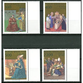Poštovní známka (1987) MiNr. 907 - 910 ** - Vatikán - 1600. výročí obrácení a křtu Sv. Augustin (354-430), učitel církve