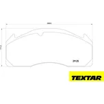 Brzdové destičky TEXTAR 29125 (29277)
