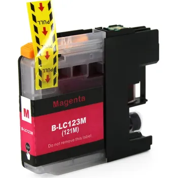 Kompatibilní cartridge s Brother LC-123M (Purpurová)