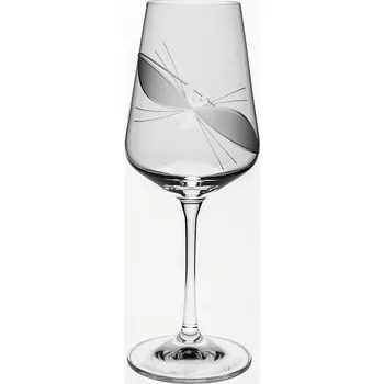 Sklenice Bohemia Crystal - broušené skleničky na víno Sandra Mašle (350 ml, 6 ks)