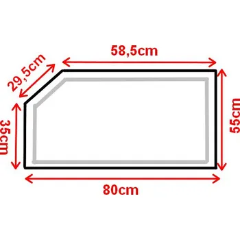 Zrcadlo Koupelnové zrcadlo s LED osvětlením 80x55 cm ATLANTA ATYPICKÉ