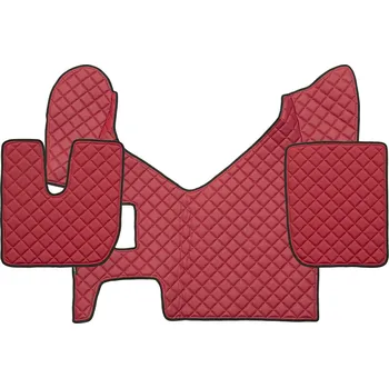 autokoberec Kožené koberce Iveco Stralis Hi-Way, manual, červené