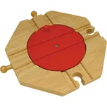 Bigjigs Dřevěné vláčkodráhy Točna se 4…