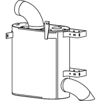 Tlumič výfuku Tlumič výfuku RVI Magnum 98-01, euro 2