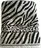JAHU Zebra osuška 70 x 140 cm, bílá