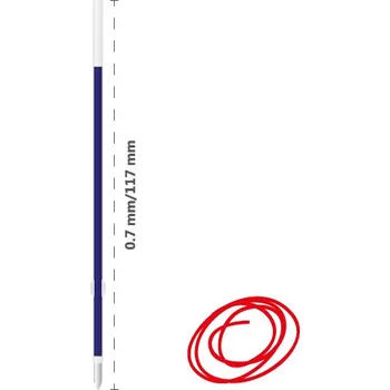Náplň do psacích potřeb Náplň gelová Anyball 0,7mm - červená
