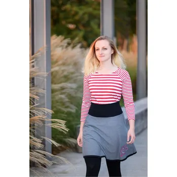 Dámské tričko dámské tričko v bílo-červeném proužku