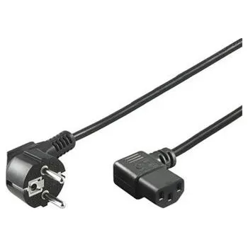 Napájecí kabel Síťový kabel 220V k PC, 2m 90°