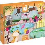 Janod Taktilní puzzle Den v Zoo 20 dílků