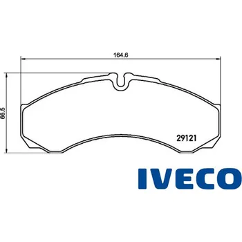 Brzdové destičky Iveco 2997702