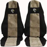 Autopotahy Renault Premium s opěrkou hlavy, béžové