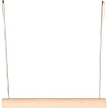 Příslušenství ke kleci pro ptáka Trixie Dřevěná houpačka 12x13cm