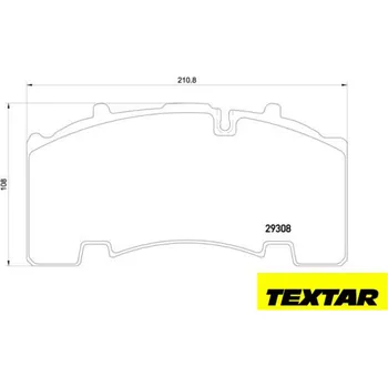 Brzdový komplet Brzdové destičky TEXTAR 29171 (29308, 29271)