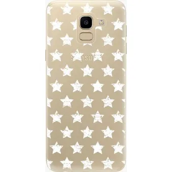 Pouzdro na mobilní telefon iSaprio Stars Pattern white pro Samsung Galaxy J6