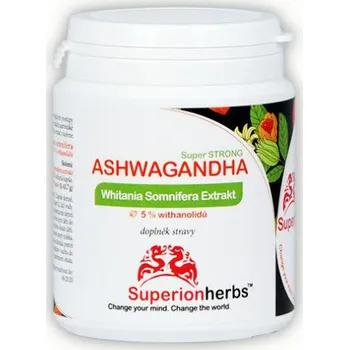 Přírodní produkt Superionherbs Ašvaganda 90 cps.