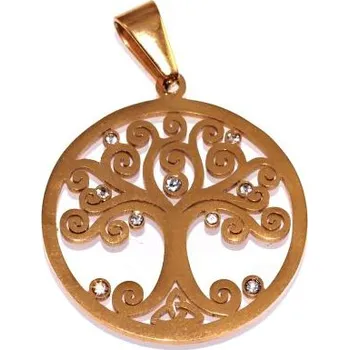 Přívěsek RiverSperky. Ocelový přívěsek Strom života X. OCPRIV220373