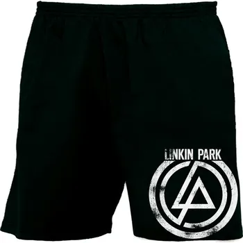 Pánské kraťasy bermudy, kraťasy Linkin Park - white logo