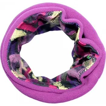 Nákrčník fialový vzorovaný teplý nákrčník