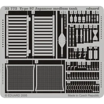 Plastikový model SET Type 97 Japanese medium tank (TAM35137)