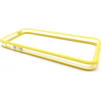 Pouzdro na mobilní telefon iPhone 5 OEM Bumper Yellow Transparent