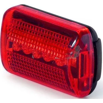Cyklosvítilna ZADNÍ CYKLOSVÍTILNA - BLIKAČKA 5xLED, NAPÁJENÍ 2xAAA