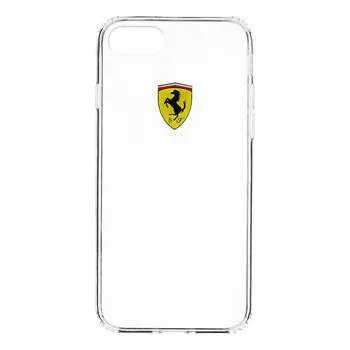 Pouzdro na mobilní telefon Pouzdro Ferrari Racing TPU iPhone 7 čiré