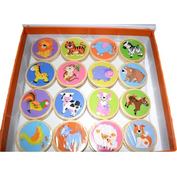 Desková hra VIGA Dřevěné pexeso 16 dvojic