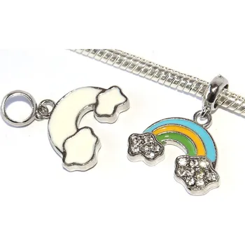 Přívěsek Korálek Fashion Jewerly - Přívěsek Duha s obláčky, Happy time, Love Rainbow 2451