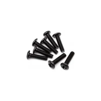 RC vybavení Šroub s půlkulatou hlavou M3×12 mm (8 ks)