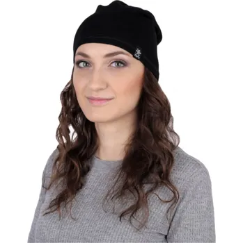 Čepice V&V Bavlněná čepice Hip Hop Capu - černá barva