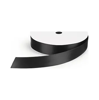Stuha Saténová stuha šířka 25mm, délka 45m, černá - Balení po 1 ks