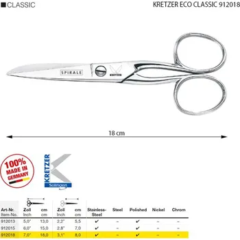 Krejčovské nůžky Nůžky KRETZER ECO CLASSIC 912018