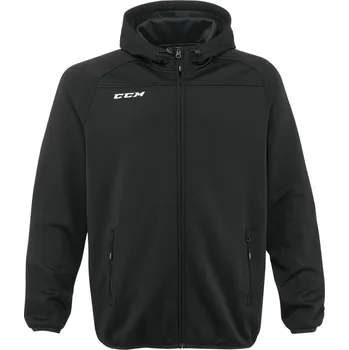 Pánská mikina CCM Full Zip Hood Senior černá