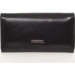 Módní dámská matná kožená peněženka černá - Lorenti GF112SL černá