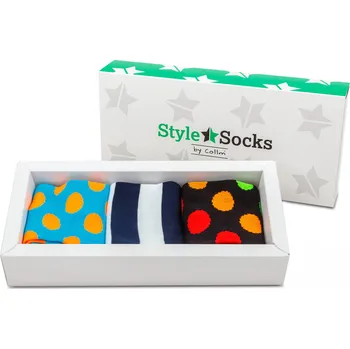 Dámské ponožky COLLM Barevné ponožky STYLE SOCKS set 3páry Velikost: EUR 37 - 39