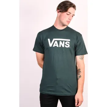 Pánské tričko Vans Classic Darkest Spruce/White