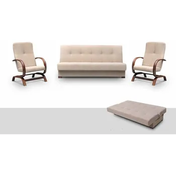 Obývací stěna Sedací sestava Tokyo 3+1+1 krémová