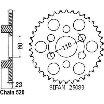 Motodíl Sifam Rozeta pro Aprilia 25083CZ38