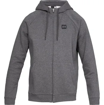 Pánská mikina Under Armour Rival Fleece Fz Hoodie tmavě šedá