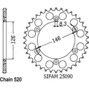 Auto-moto Sifam Rozeta pro Suzuki 25090CZ51
