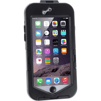 Pouzdro na mobilní telefon Pouzdro pro Apple iPhone 6 Plus / 6S Plus s 360° otočným držákem na kolo - voděodolné plasto-silikonové - černé