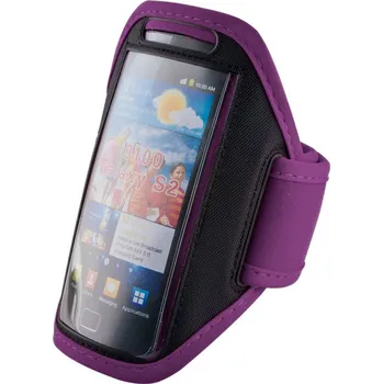 Pouzdro na mobilní telefon XSports Armband univerzální bicepsové pouzdro na běhání 60 x 115mm - fialové