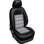 Automega Autopotahy Škoda Octavia II, AUTENTIC LEATHER, dělená, bez zadní loketní opěrky, černošedé + OPTIMÁL utěrka na auto i úklid Smart Microfiber zdarma v hodnotě 329,-Kč
