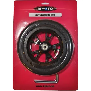 Kolečko ke koloběžce Micro kolečko Air 200 mm s ložisky černé