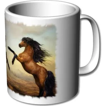 Pelisport Hrnek bílý koně