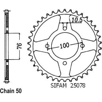Auto-moto Sifam Rozeta pro Suzuki 25078CZ46
