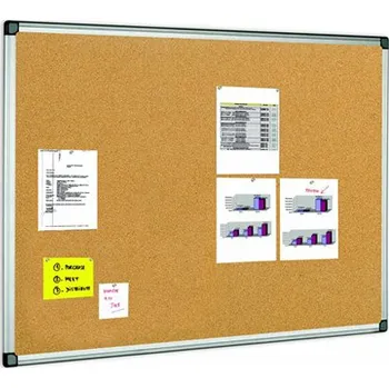 Korková tabule v hliníkovém rámu 90 x 120 cm
